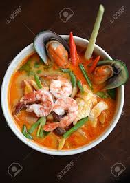 Bosan jugakkan asyik menu yang. Popular Thai Tomyam Soup With Seafood And Thai Herbs Stock Photo Picture And Royalty Free Image Image 35709244
