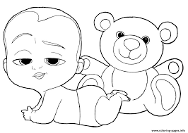 Maybe you would like to learn more about one of these? Boss Baby And Teddy Bear Coloring Pages Printable Coloring Home
