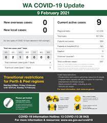 Mark Mcgowan On Twitter This Is Our Wa Covid 19 Update For Tuesday 9 February 2021 For Official Information On Covid 19 In Western Australia Visit Https T Co Rf5avd4ryp Https T Co Nqsdmerljv Https T Co Iqa6ecuoty