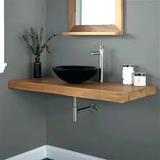 floating shelf vanity floating makeup
