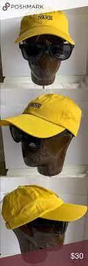 Vans Curved Bill Jockey Hat Spicoli Sunglasses Jockey Hat Grey Sunglasses Yellow Hat