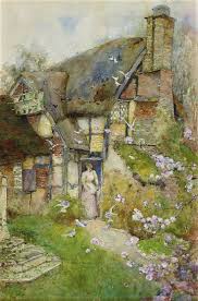 An old cottage near Church Stretton, Shropshire" by British artist David  Woodlock (1842-1929). I wish I could live like this! : r/cottagecore