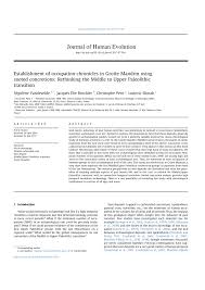 Updated on september 26, 2017. Pdf Establishment Of Occupation Chronicles In Grotte Mandrin Using Sooted Concretions Rethinking The Middle To Upper Paleolithic Transition