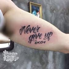 Never Give Up Fonts Tattoo Vintatts Tattoo Fonts Tattoo Shop Word Tattoos