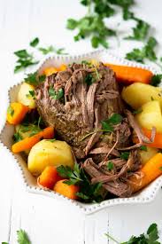 Serve roast with potatoes and gravy. Best Slow Cooker Beef Roast Back To The Book Nutrition