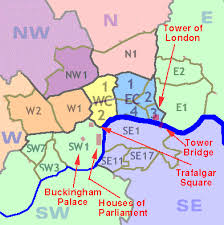 London Wc Postcode Map London London Accommodation London Hotels