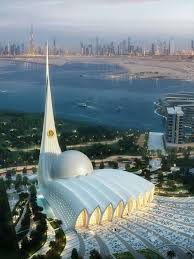 Iconic Mosque In Dubai United Arab Emirates By Lyx Arkitekter In 2020 Mosque Architecture Architecture Design Concept Mosque Design Islamic Architecture