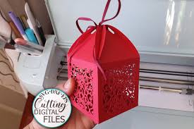 Download Wedding Favor Box Party Candy Gift Box Laser Cut Svg Template By Kartcreation Thehungryjpeg Com