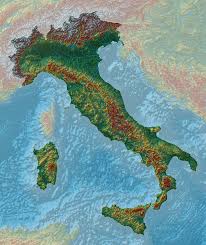 Elevation Map Of Italy Elevation Map Relief Map Italy Map