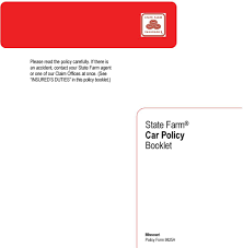 Coverage options may vary by state. State Farm Car Policy Booklet Pdf Free Download