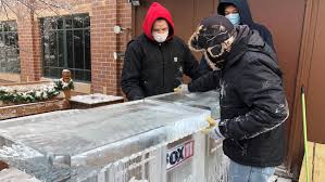 Crystal clear ice bowl ice sculpture. Fox 11 Ice Desk Returns As Bitter Cold Grips Northeast Wisconsin Wluk