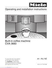 Miele cm6150 countertop coffee machine, lotus white. Miele Cva 3660 Manuals Manualslib