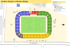 They currently compete in the ekstraklasa, the top tier of polish football. Plik Stadion Miejski W Bielsku Bialej Plan Png Wikipedia Wolna Encyklopedia