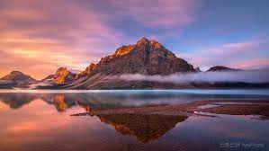 日出弓湖sunrise bow lake by 云卷云舒fywphoto 500px