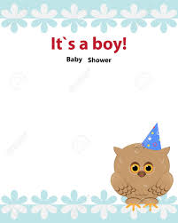 Canva print will take care of your invitation cards from start to finish. Baby Shower Invitation Card Design With Toy Owl Party Hat And The Border Of Flowers Cute