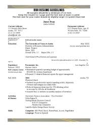 Harvard Business School Resume Format Hbs Mccombs Template Mba ...