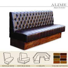 Alime Abt101 Custom Restaurant Brown Leather Straight Booth Sofa Seating For Sale Sofa Seats Sofa Decor Restaurant Booth Seating