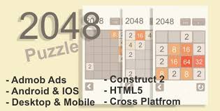 2048 Puzzle Html5 Desktop Mobile Game Admob Mobile Game Puzzle Games