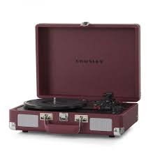 Amazon.Com: Crosley Cr8005D-Tu Cruiser Deluxe Vintage 3-Speed Bluetooth  Suitcase Vinyl Record Player Turntable, Aqua : Electronics