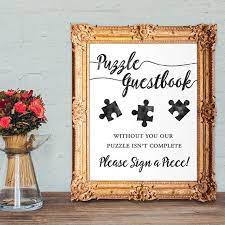 Puzzle guest book for wedding. Wedding Guest Book Puzzle Guestbook Without You Our Puzzle Etsy In 2021 Puzzle Guest Book Wedding Guest Book Puzzle Guest Book Sign