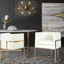 Candelabra Home Inspire Me Home Decor Giselle Cream Velvet Dining Chair Gold Grey Upholstered Dining Chairs Dining Chairs Inspire Me Home Decor