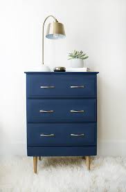 Modern Navy Nightstand Makeover Brepurposed Bedroom Furniture Makeover Furniture Makeover Nightstand Makeover