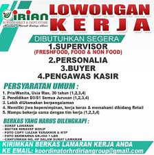 Lowongan kerja supermarket manado / kementerian luar negeri buka lowongan kerja, lulusan d3 s1. Lowongan Kerja Irian Swalayan Medan Mei 2021 Lowongan Kerja Medan Terbaru Tahun 2021