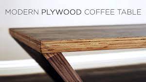 Next i needed to cut the. Diy Modern Plywood Coffee Table 50 Youtube