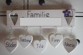 Selbstgebastelte serviettenringe aus karton und spitze. Tur Namenschild Aus Weiss Lasiertem Holz Namenschilder Schilder Geschenk Deko