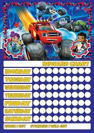 Blaze And Monster Machines Personalised Reward Chart With