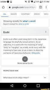 Showing results for what is ecchi Search instead for whst is echhi Ecchi  Ecchi is an