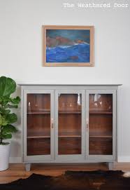 This paint is the best for when you want high gloss and easy clean up. A China Hutch Turned Modern Cabinet And Bleed Through The Weathered Door