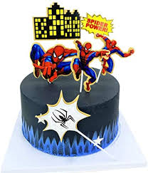 Order spiderman cake online to wish happy birthday to your little kid and make the moments. Amazon Com Havingfun Spiderman Cake Toppers For Kids Birthday Decorations 6pcs Toys Games