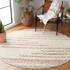 SAFAVIEH Natura Emmit Abstract Area Rug, Ivory/Brown, 10' x 14'