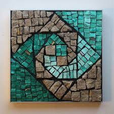 Lee Ann Taylor Sand And Surf 6 X 6 Smalti Sandstone Inspired By My Love Of The Ever Changing Ocean And Mosaic Art Mosaic Artwork Stone Art Painting