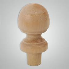 Available in oak, maple or cherry. 1 1 2 Wooden Acorn Finial Wholesale Wooden Finials
