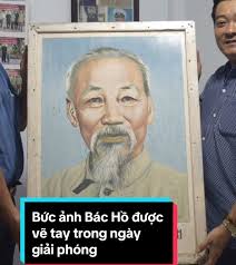 Bức ảnh Bác Hồ vẽ tay