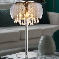 Connelly side table, brass & smoked glass. Table Lamp With Crystals Table Lamp Smoke Glass Bedside Lamp Crystal Table Lamp Vintage Retro 3x G9 Dxh 27x40 Cm Etc Shop Lamps Furniture Technology Household All From One Source