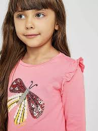 Langarmshirt 134 Mädchen S.Oliver Junior Mädchen 2157761 Langarmshirt Mit  Frontprint, 210 Takko Langarmshirt