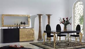 Black And Gray Dining Room Ideas 37 Elegant Black And Gold Dining Room Ideas For Inspiration Diningroomideas Blackandgold Diningroomdesign Gold Dining Gold Dining Room Gold Rooms