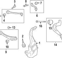 Genuine Audi Ft Upper Control Arm 8B3-407-506-A
