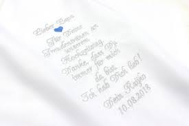Besticktes Taschentuch Brautigamvater Oder Brautigammutter Usw Taschentucher Besticken Tuch