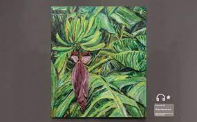 banana flower 香蕉花布面油画 oil on canvas art oil painting