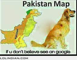 Pakistan In Map Actually Looks Like A Dog Indian Jokes Really Funny Memes Crazy Funny Memes