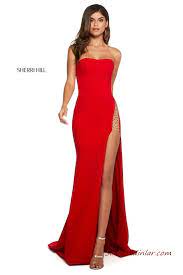 2020 Sherri Hill Kirmizi Abiye Elbise Modelleri Kirmizi Balik Uzun Halter Yaka Kuyruklu Kiyafet Kombinleri Elbise Modelleri The Dress Balo Elbiseleri