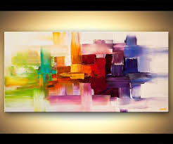 Moderne Bunte Abstrakte Giclee Druck Auf Leinwand Verschonert Und Bereit Hang Kunst Von Osnat 48 Abstrakte Malerei Abstrakt Acrylmalerei Abstrakt