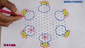 Latest pulli kolam step by step videossmall pulli kolam, pulli kolam app, pulli kolam designs with dots tamil app 2018, pulli small pulli kolam for beginners how to draw kolam rangoli sangu pulli kolam single sangu kolam sangu rangoli 108 sangu kolam. à®ª à®™ à®•à®² à®• à®²à®® 15 Pulli Pongal Panai Rangoli Sankranthi Muggulu 15 Dots Pongal Pot Kolam Bogi Kundalu Youtube