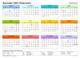Kalender 2020 2021 mit feiertage und wochennummer zum ausdrucken. Kalender 2021 Osterreich Zum Ausdrucken Als Pdf