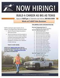 Build A Career As Big As Texas With Texas Department Of Transportation Apply At Www Txdot Go Texas Department Of Transportation Technical Schools How To Apply
