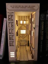 Diagon Alley On My Bookshelf Harrypotter Post Book Nooks Bookshelf Art Shadow Box